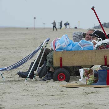 Breed en schoon Noordzeestrand bij Renesse op Schouwen-Duiveland